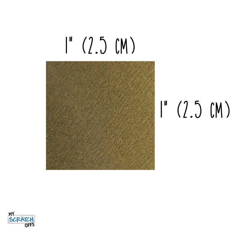 My Scratch Offs 1 Inch Gold Square Scratch Off Sticker Labels - 250 Pack - Image 2